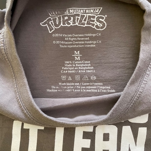 Teenage mutant ninja turtle T-shift Size M gray /  Keeping it lean means clean - Picture 3 of 6